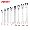Imagine 2/10 - Workpro WP202521 Set chei combinate cu clichet articulate Cr-V 8 buc