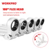 Imagine 6/10 - Workpro WP202521 Set chei combinate cu clichet articulate Cr-V 8 buc