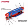 Imagine 5/11 - Workpro WP222019 Set chei imbus rabatabile Cr-V 8 buc