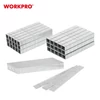 Imagine 1/6 - Workpro WP223003 Set capse si cuie pentru capsator 7500 buc (capse 10,12mm: cuie 15mm) T50