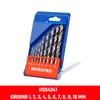Imagine 2/4 - Workpro WP400462 Set burghie pentru metal HSS 10buc (1-10mm)