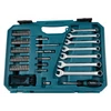Imagine 3/4 - Makita E-06616  Set piese tubulare, biti si chei de mana, 120 de piese