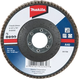 Makita D-63476 Disc lamelar pentru slefuit 125 x 22,23 mm | Granulatie: 40 