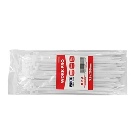 Workpro WP329005 Coliere plastic (fasete) 3,6x200mm albe