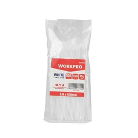 Workpro WP329030 Coliere plastic (fasete) 3,6x150mm albe