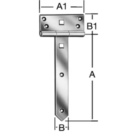 Vormann 00124250Z Balama tip T pentru porti 250x33 mm
