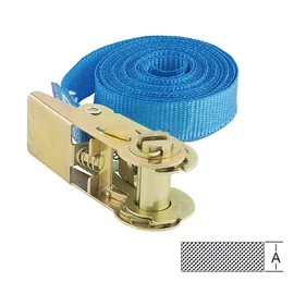 Vormann 008112250BL Chinga de fixare cu clichet 25mmx5m, albastru