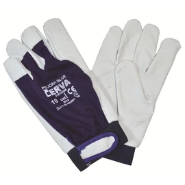 Cerva 0101006899100 Manusi combinate din piele de capra  "Pelikan blue", marimea 10