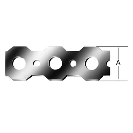 Vormann 11401016 Banda hilti perforata 16x0.9 mm, 3 m/rola