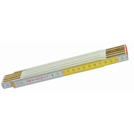 Bautool 17024022 Metru pliant din lemn 2 m alb/galben ( zollstock )