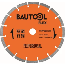 Bautool RQCP035115 Disc diamantat segmentat 115X8 mm