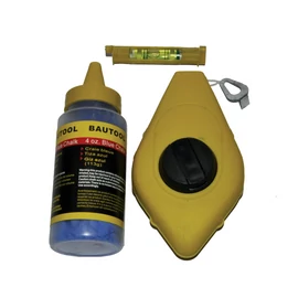 Bautool G0299 Set sfoara de trasat 30 m + nivela de fir + vopsea praf 180g