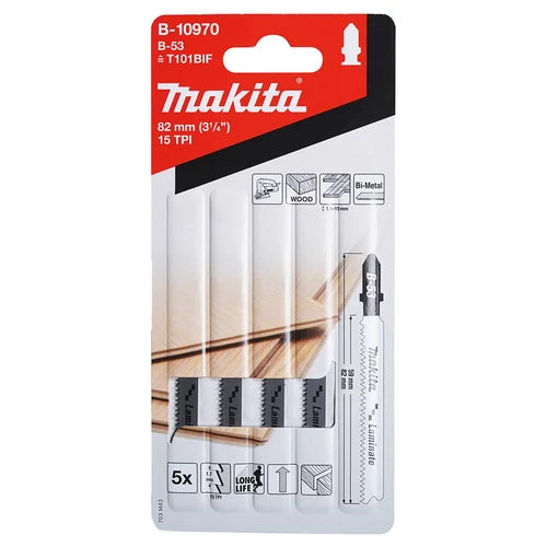Makita B-10970 Set panza fierastrau pendulat TPI:15, 82 mm (5 buc)