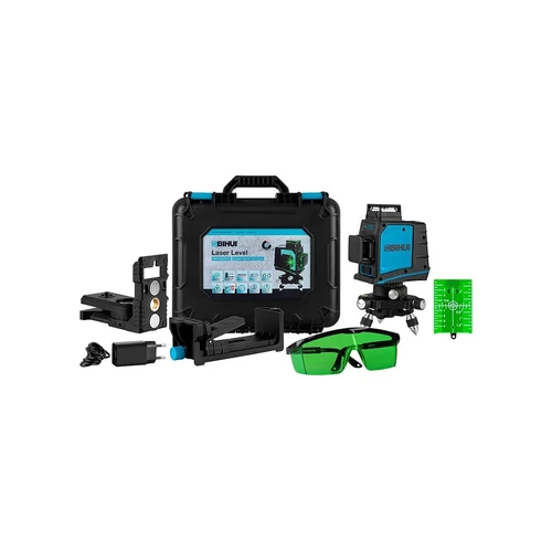 Bihui LLG12 Set nivela laser cu linii in cruce si verticala, autoreglabil 3D (lumina verde)