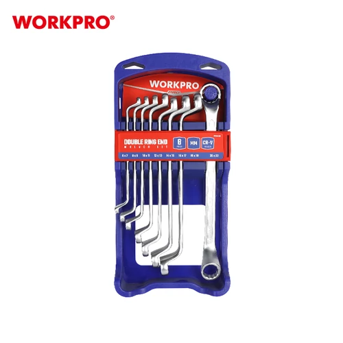 Workpro WP202509 Set chei inelare cu cot Cr-V 8 buc
