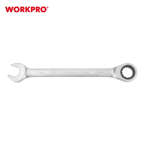 Workpro WP273134 Cheie combinata cu clichet Cr-V 17 mm