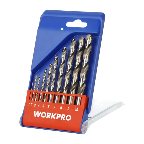 Workpro WP400462 Set burghie pentru metal HSS 10buc (1-10mm)