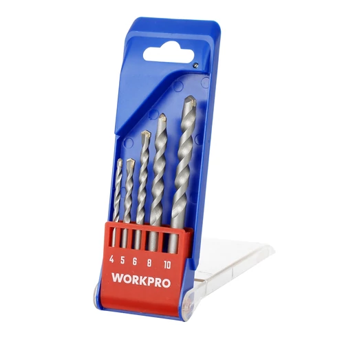 Workpro WP401070 Set burghie pentru beton 5buc (4,5,6,8,10)