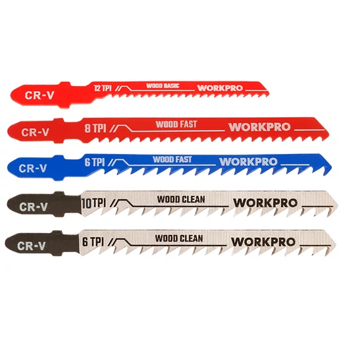 Workpro WP404061 Set panza pentru fierastrau pendular lemn 5buc
