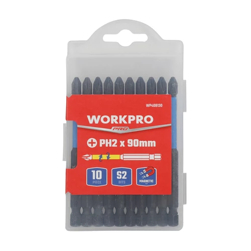 Workpro WP408130 Capete bituri impact 100mm PH2 10buc/pac