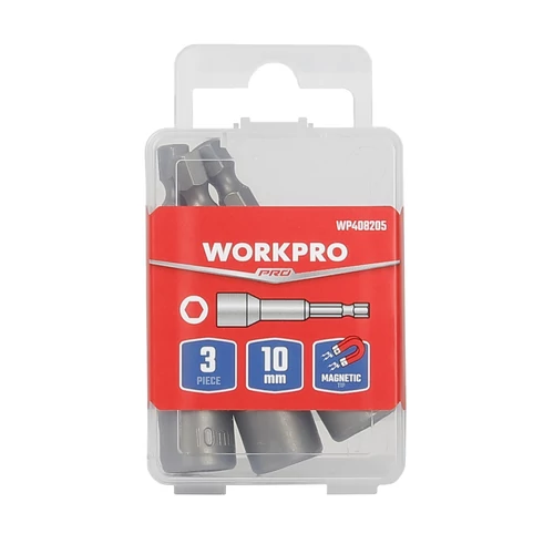 Workpro WP408205 Chei tubulare cu magnet 1/4" 65x10mm 3buc