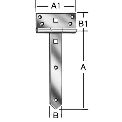 Vormann 00124250Z Balama tip T pentru porti 250x33 mm