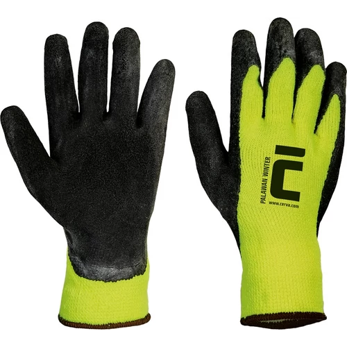 Cerva 0106001799090 Manusi textile, imersate in latex "Palawan Winter", marimea 9