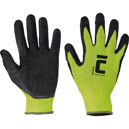 Cerva 0108002999090 Manusi textile, imersate in latex fara cusatura "Palawan", marimea 9