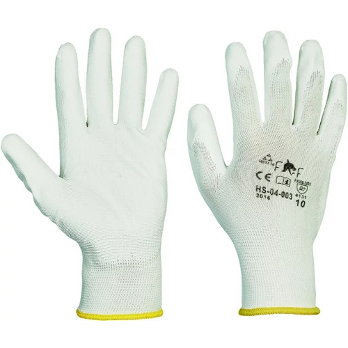 Cerva 0108006380080 Manusi  de protectie acoperite cu poliuretan, alb "HS-04-003", marimea 8 