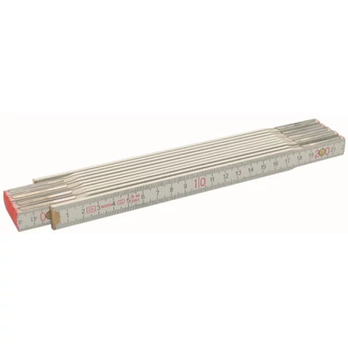 Bautool 2120301 Metru pliant din lemn, alb 2 m ( zollstock )
