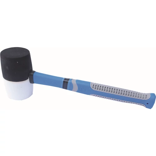 Bautool 2680232324 Ciocan cauciuc 60 mm, maner soft (alb-negru)