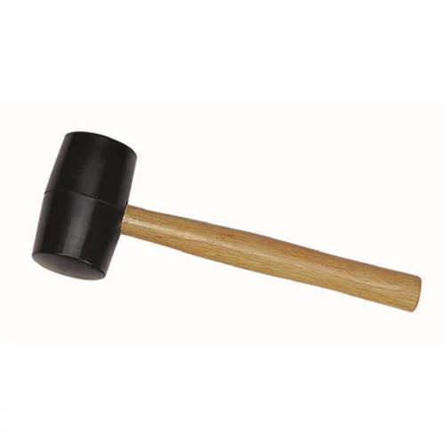 Bautool 4235800 Ciocan de cauciuc 80 mm, maner lemn (negru)