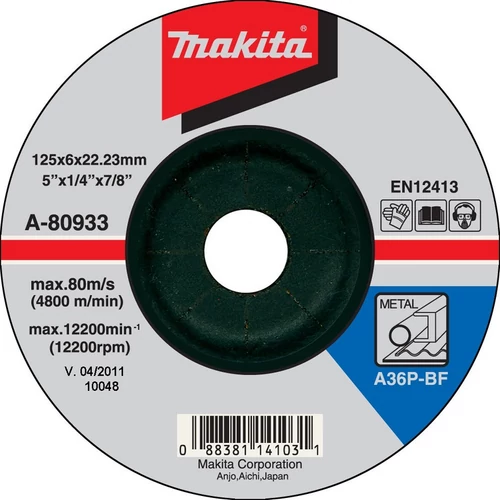 Makita A-80933 Disc slefuire metal 125 x 6 x 22.23 mm