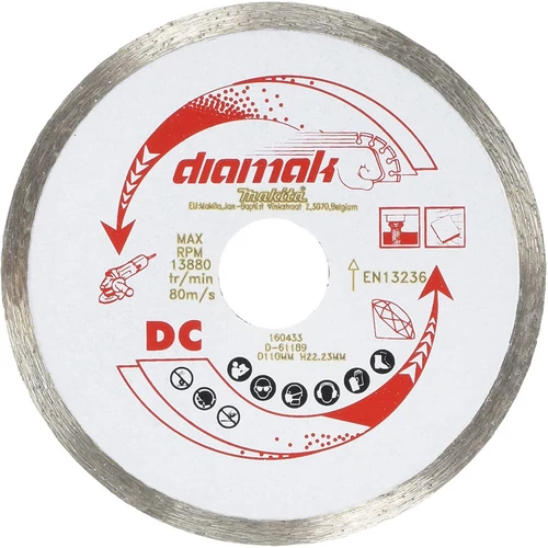 Makita D-61189 Disc diamantat continuu 115 mm DIAMAK