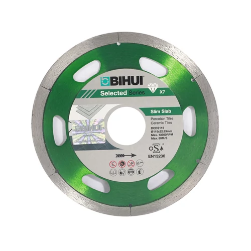 Bihui DCDS115 Disc diamantat subtire pentru portelan, placi ceramice 7/115/1,0 mm