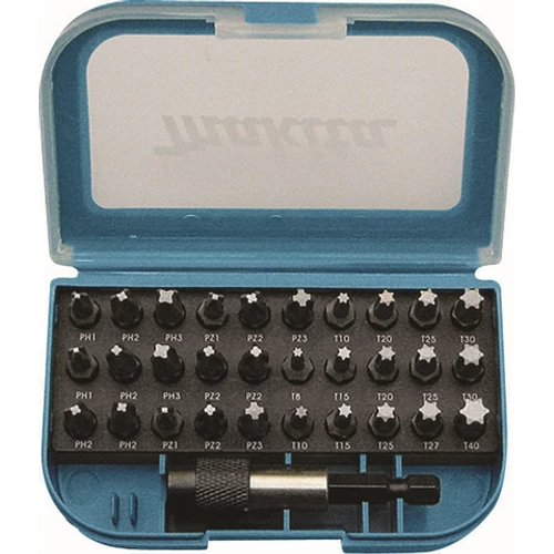 Makita P-73374 Set biti insurubare, mixte, prelungitor insurubare, 31 piese (profesional)