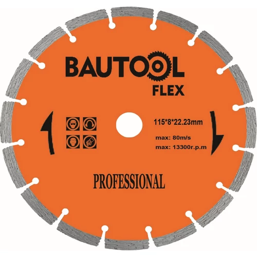 Bautool RQCP035115 Disc diamantat segmentat 115X8 mm