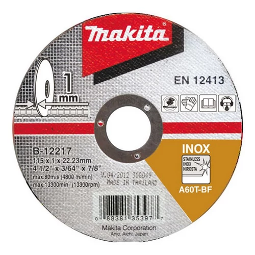 Makita B-12217 Disc taiere inox 115X1.0X22 mm